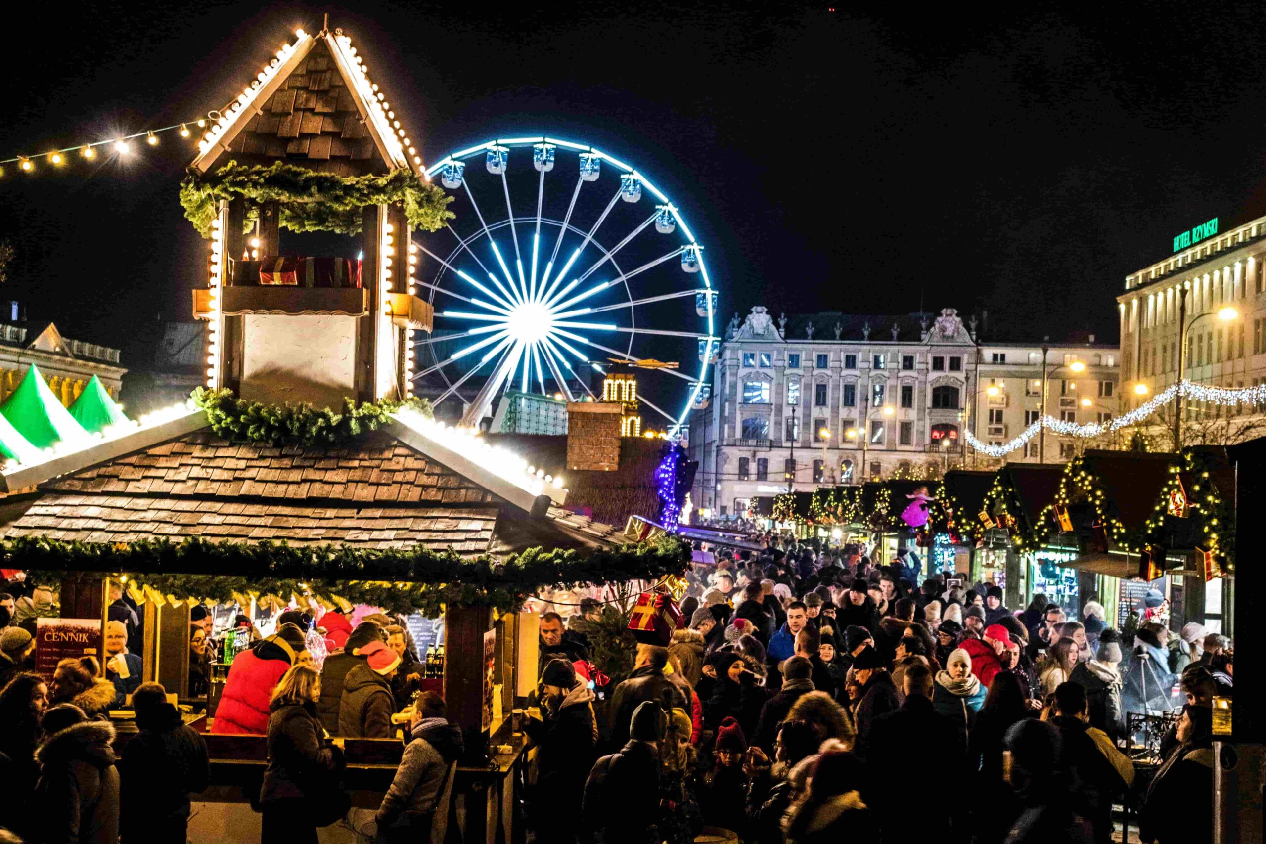 Een kerstmarkt in Duitsland