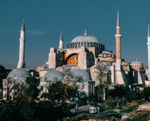 Grote Moskee middenin Istanbul