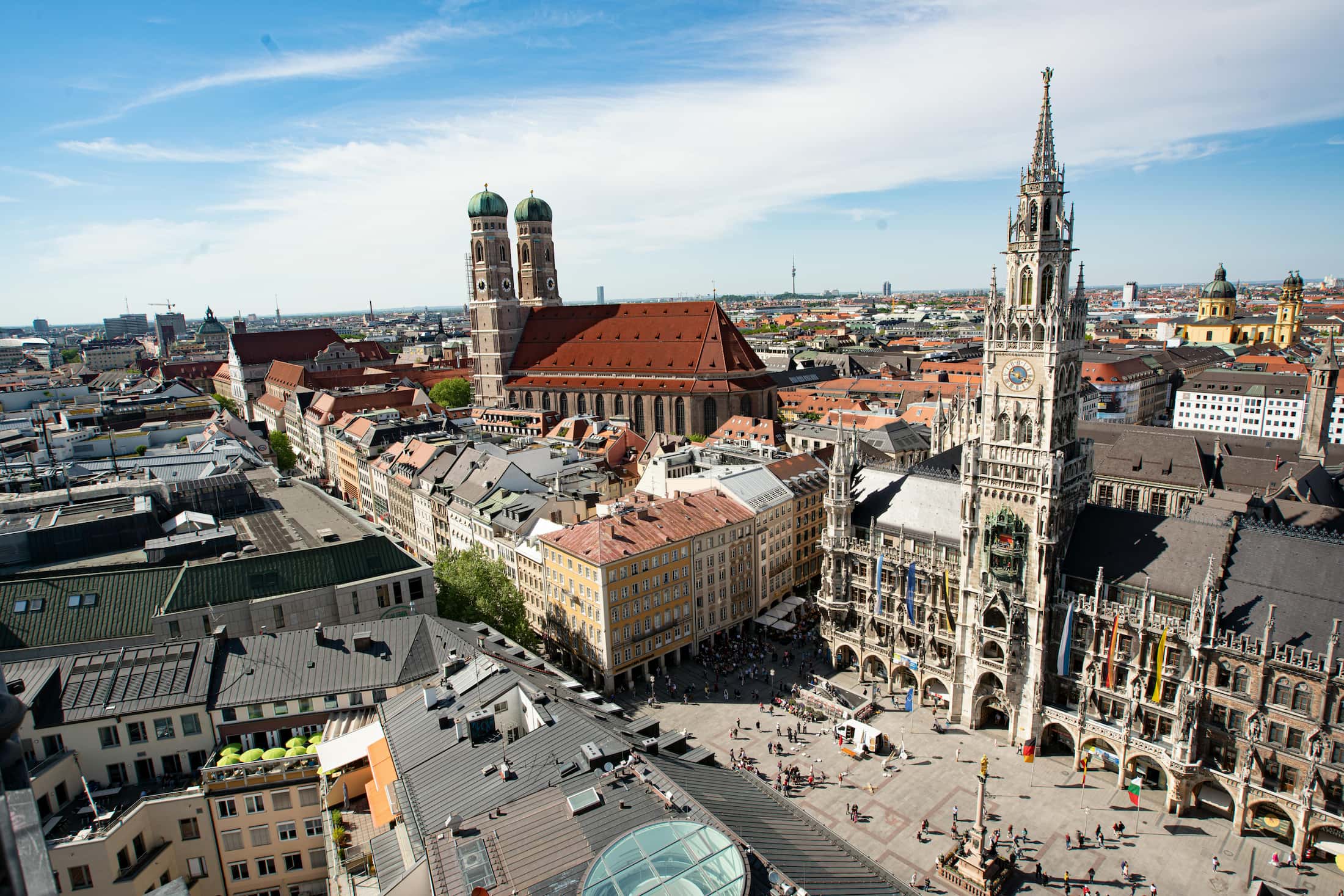 Overview van de stad München.