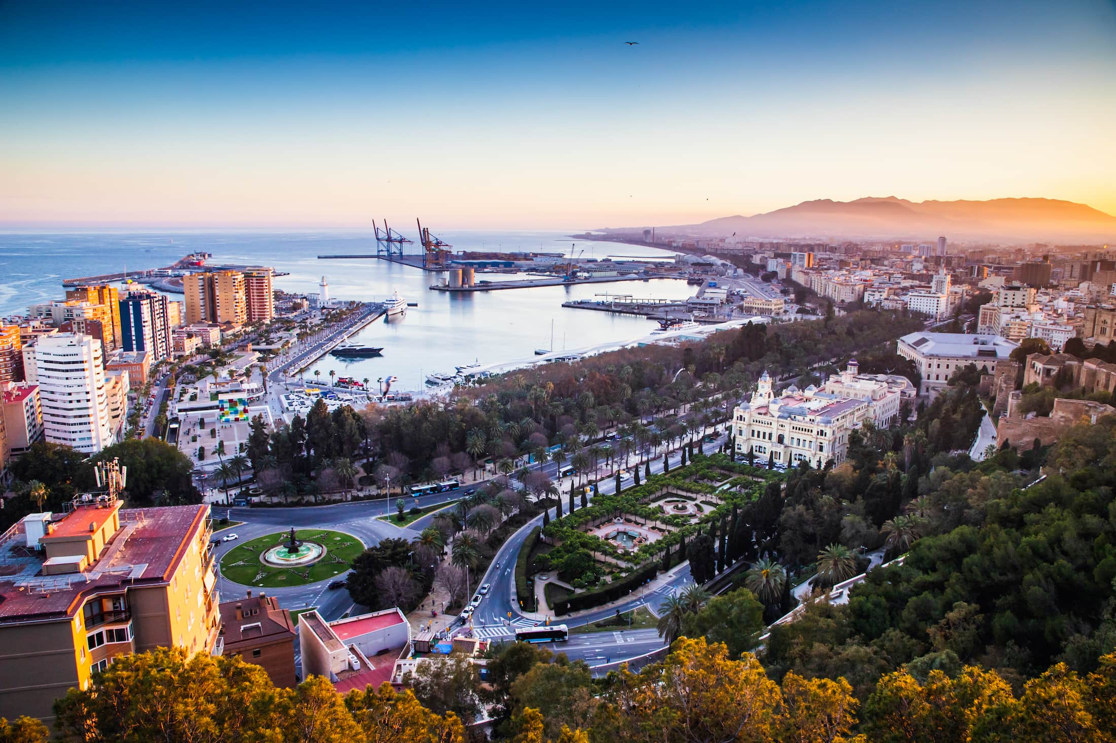 Overview van Málaga